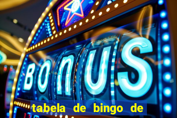 tabela de bingo de 1 a 100